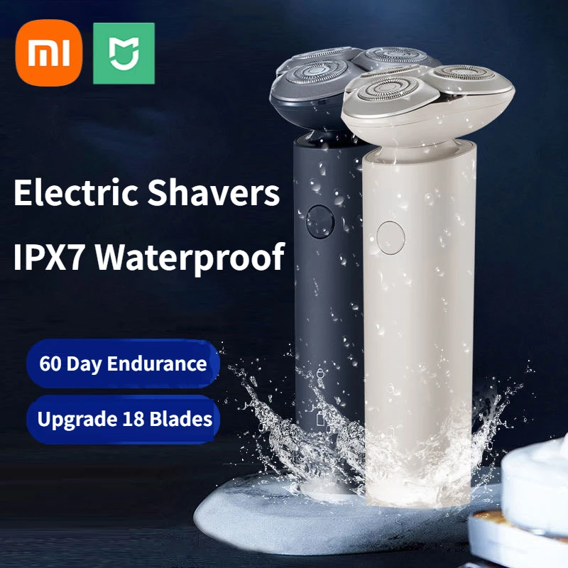 

XIAOMI MIJIA Men Electric Shavers S101 Beard Trimmer Hotel Travel Portable Razor IPX7 Waterproof Dry Wet Shaving Boyfriend Gift