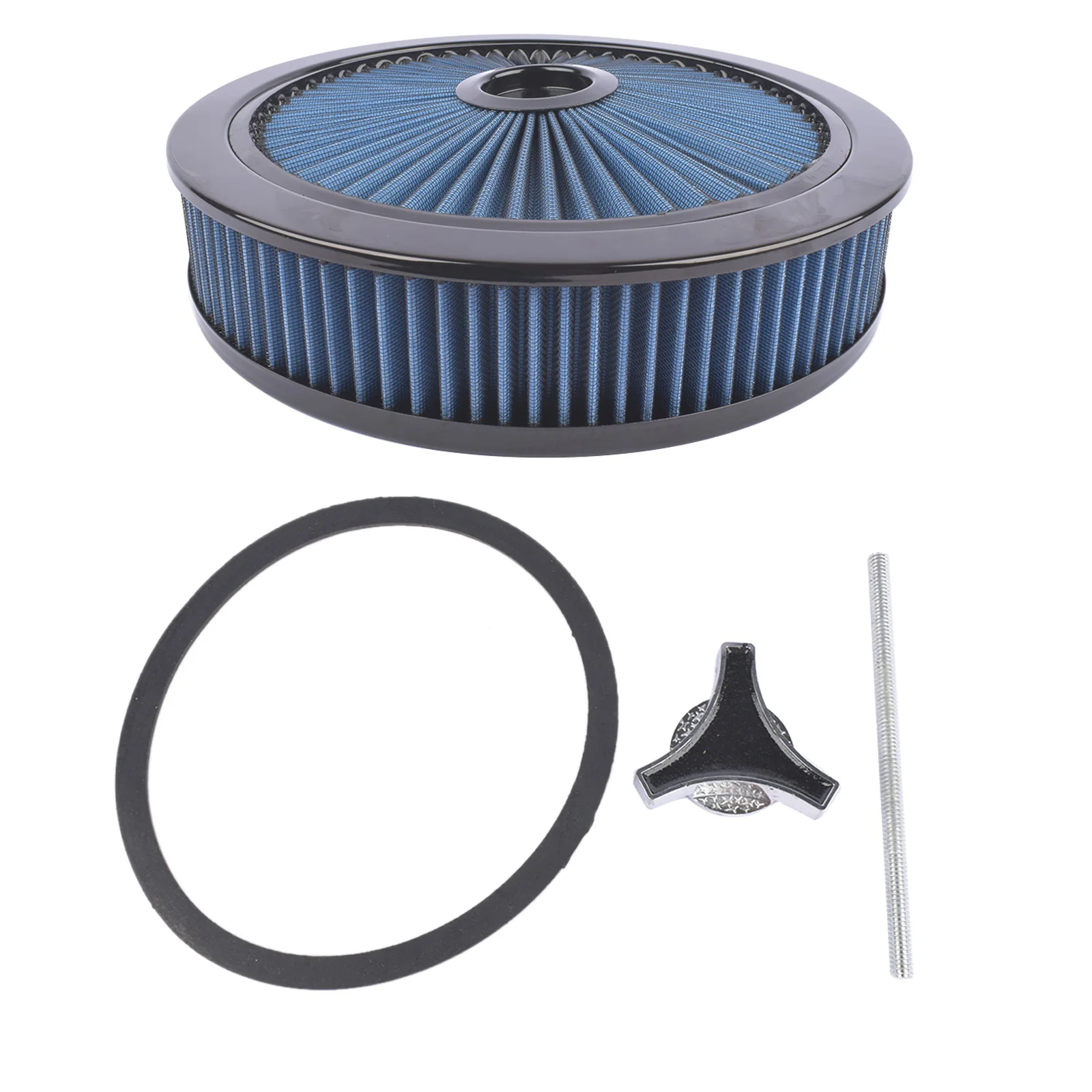 

AP02 14" x 3" Воздушный фильтр Super Flow, моющийся, встраиваемый, синий, с черной верхней частью, для Chevy Ford Mopar