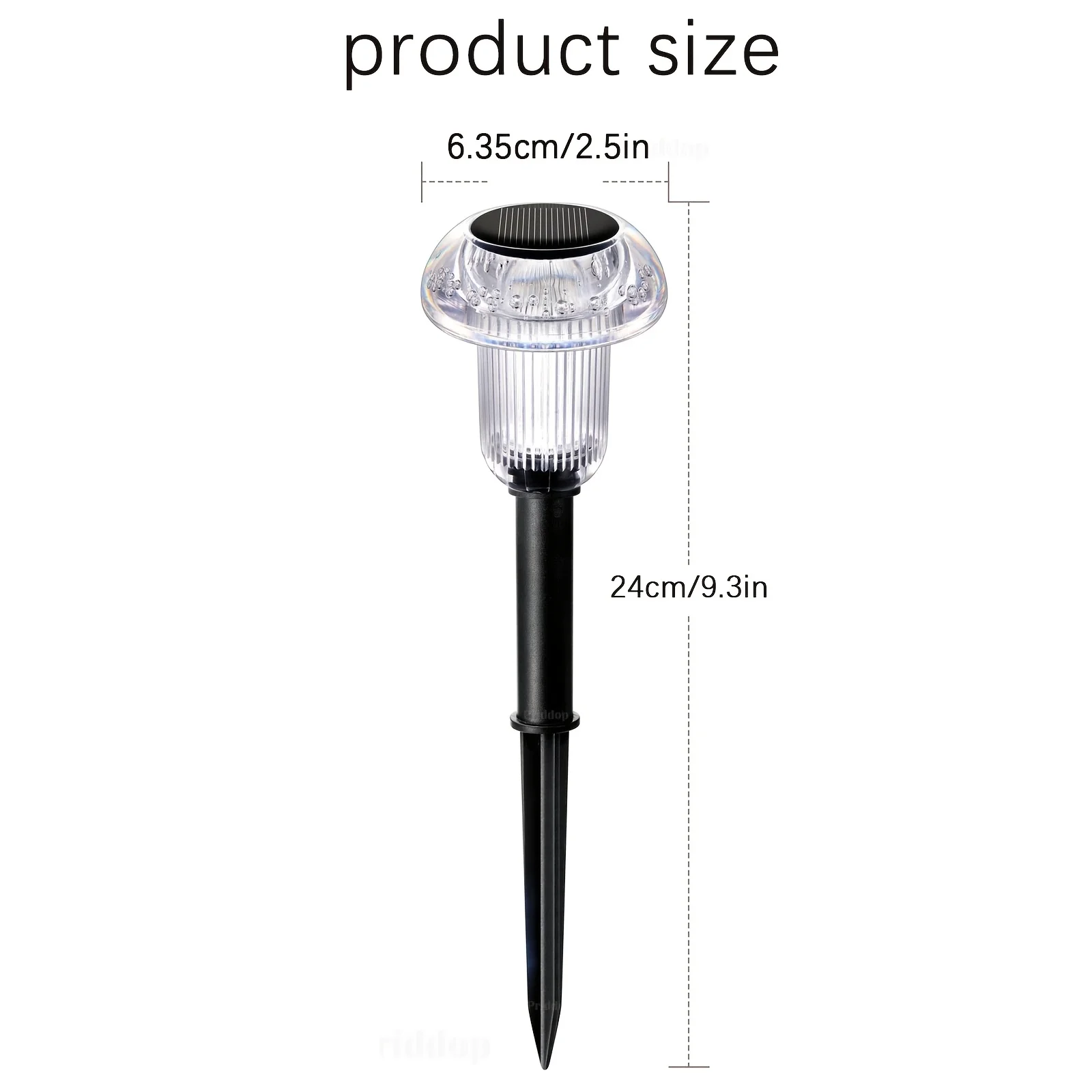 4 قطعة أضواء المسار الشمسية في الهواء الطلق نابضة بالحياة LED الفطر حديقة حصة الإضاءة للممرات المروج الممرات المناظر الطبيعية الزخرفية #6