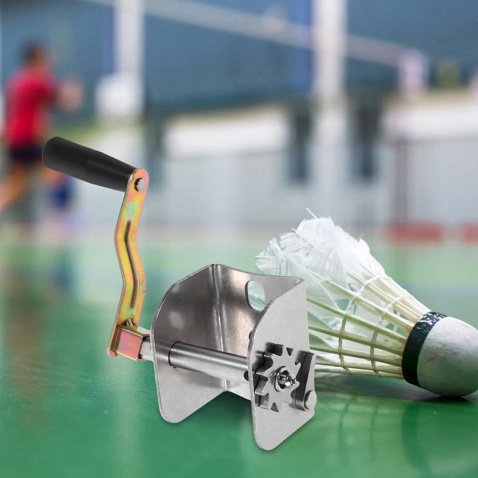 Volleyball Net Tensioner Outdoor Badminton Net Tightener Hand Crank Rope Reel Tensioning Tool Professional Sports Equipment