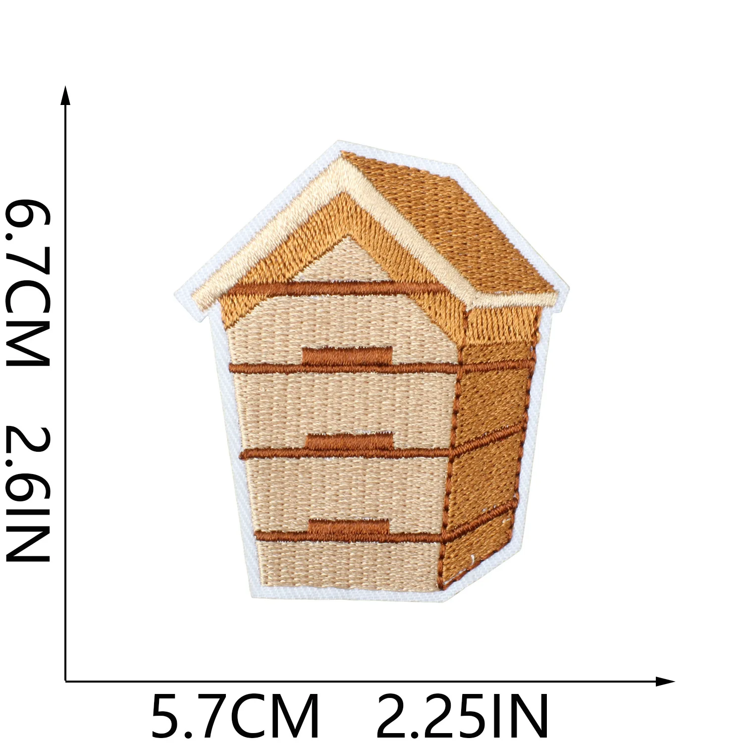 1PCS Retail Bumblebee Insect Embroidery Patches Honey Bee Hornet's Nest Nectar Iron On For DIY Cloth Decoration Sticker