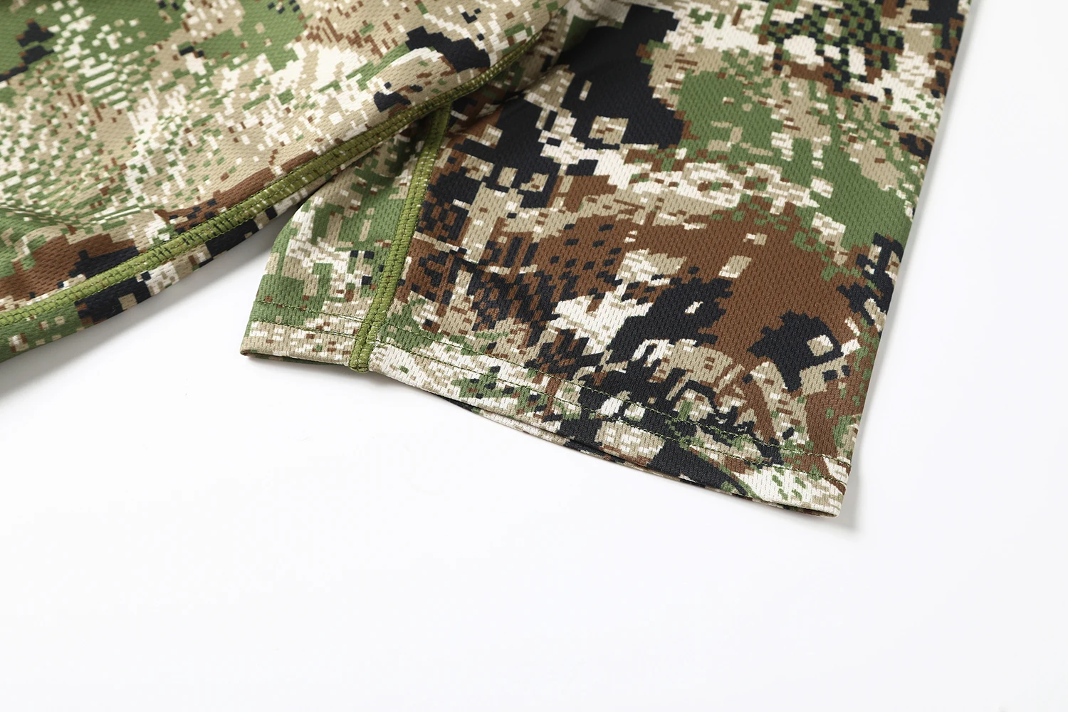 Hifad T-shirt à manches courtes camouflage imprimé à séchage rapide pour hommes, produits de chasse, vêtements de chasse d'été