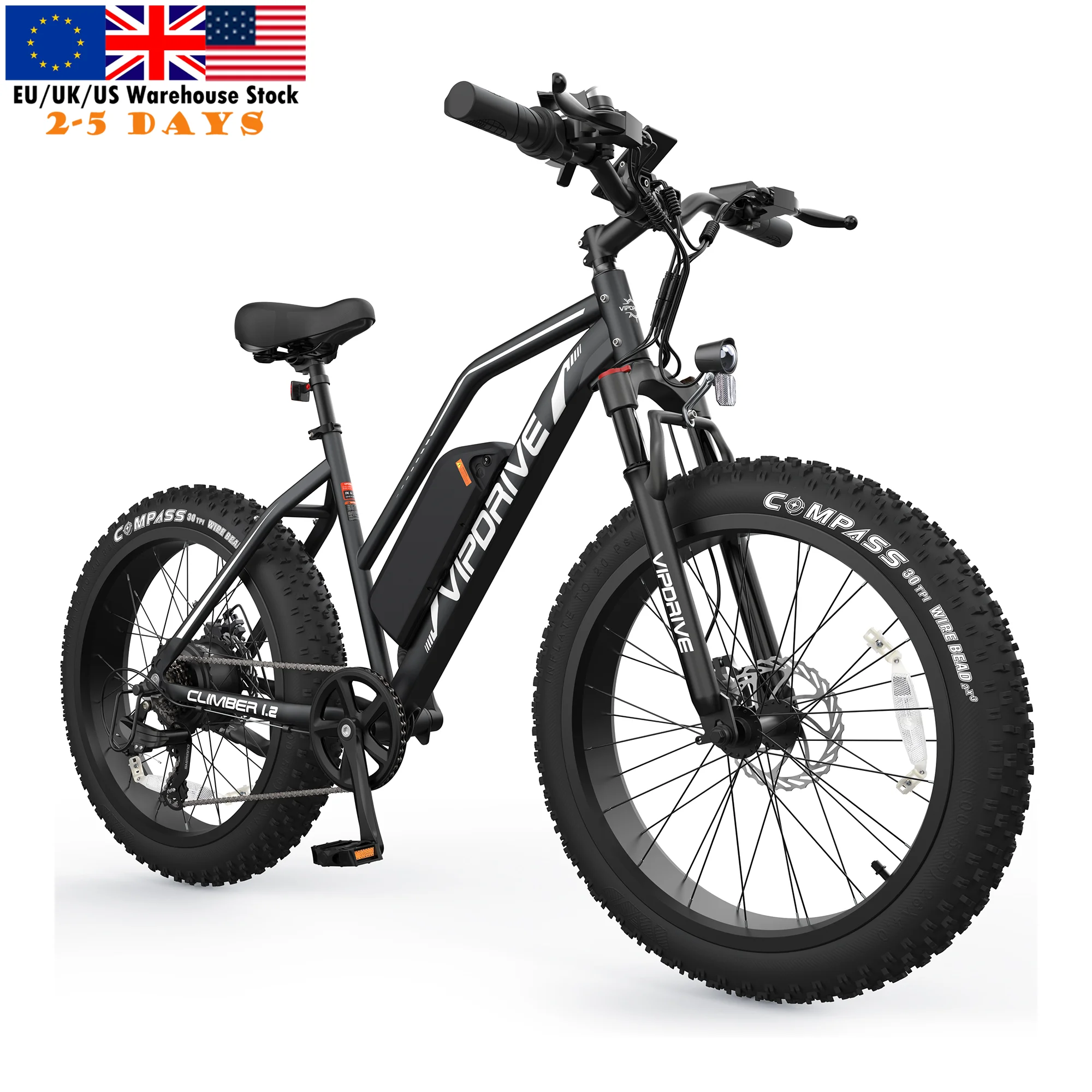 USA Stock Electric Bike 48V 13AH 500W Long Rang Fat Tire Mountain Eletirc Bicycle Full Suspension Sport Road Ebike For Adults