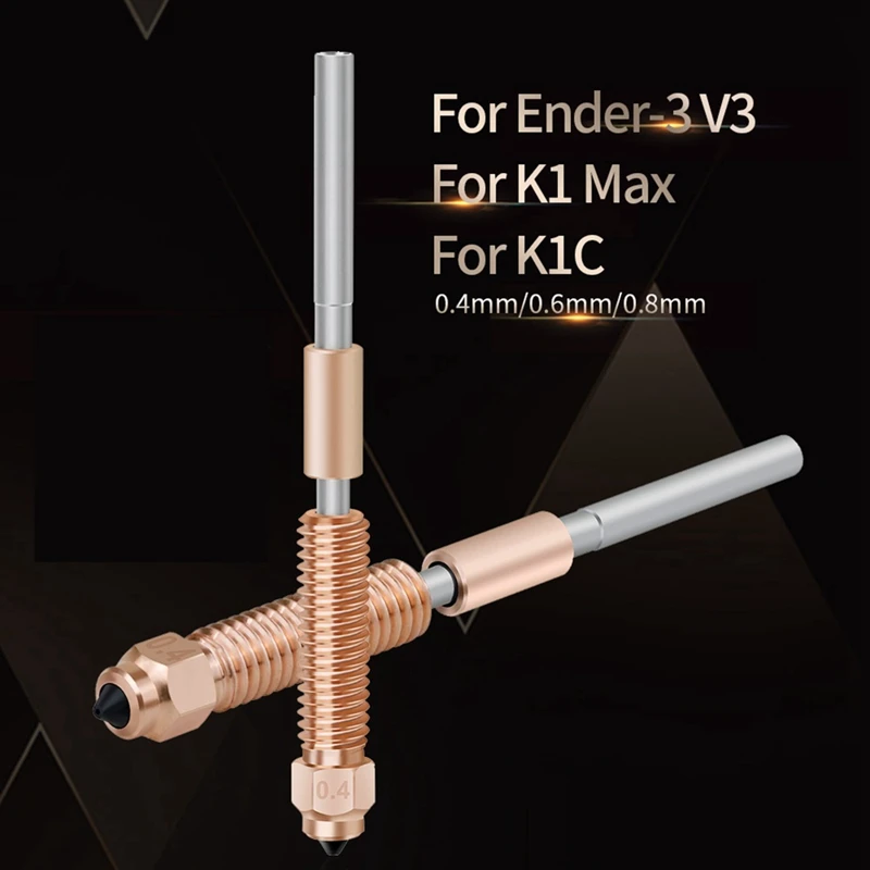 하이 플로우 인쇄 업그레이드 깍지 K1 퀵 스왑 깍지, K1 Max K1C Ender-3 V3 3D 프린터 핫엔드 0.4mm