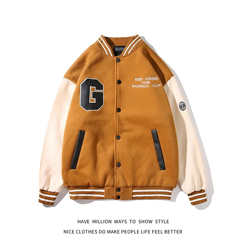 Why the Patchwork Letter G Embroidery Bomber Jacket Is the Ultimate Fall-Winter Style Statement
