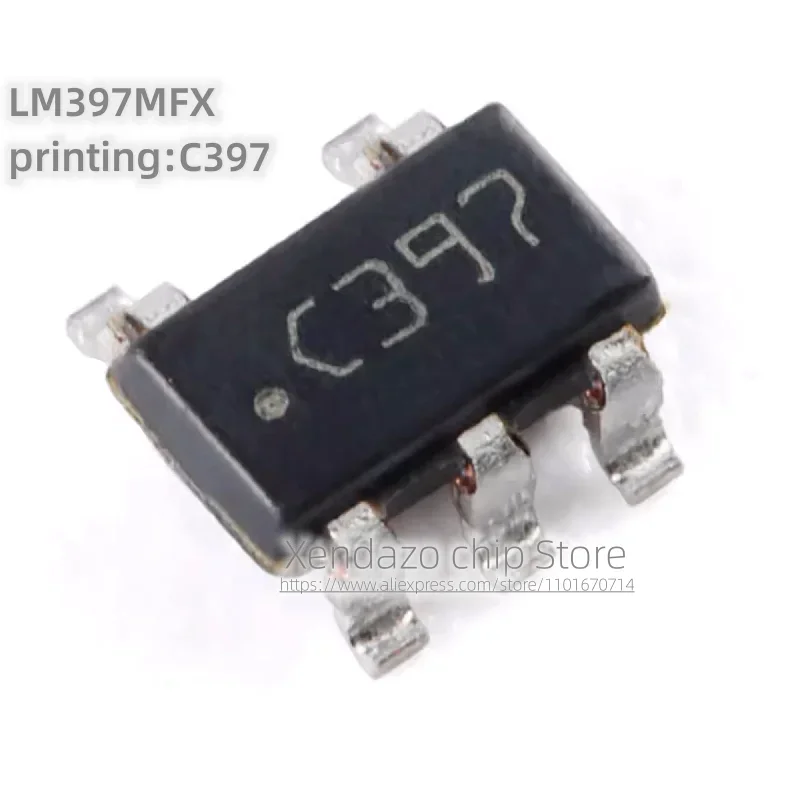 10pcs/lot LM397MFX/NOPB LM397MFX printing C397 SOT-23-5 package Single channel universal voltage comparator chip
