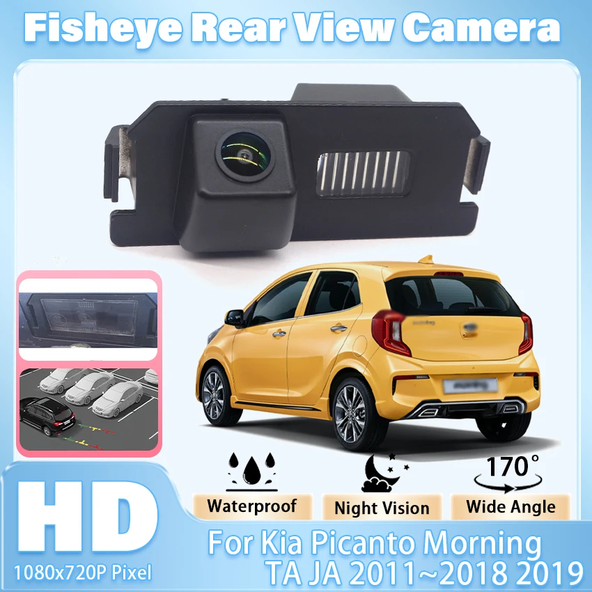 CCD HD170 °   Fisheye IP68 Rückansicht Kamera Für Kia Picanto Morgen TA JA 2011 2012 2013 2014 2015 2016 2017 2018 2019 Auto Monitor