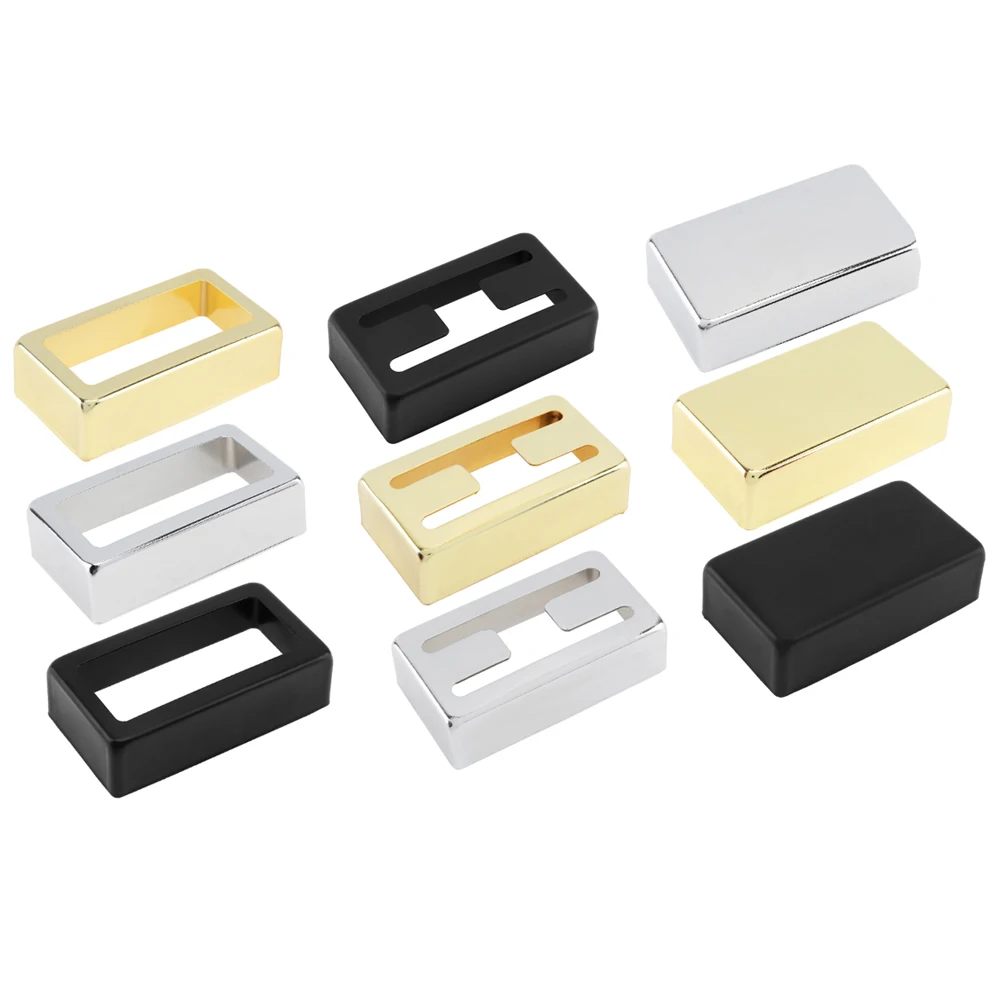 1/2 шт., звукосниматель хамбакера для электрогитары, медная крышка открытого типа для звукоснимателя LP, медная крышка, черный/серебристый/золотой