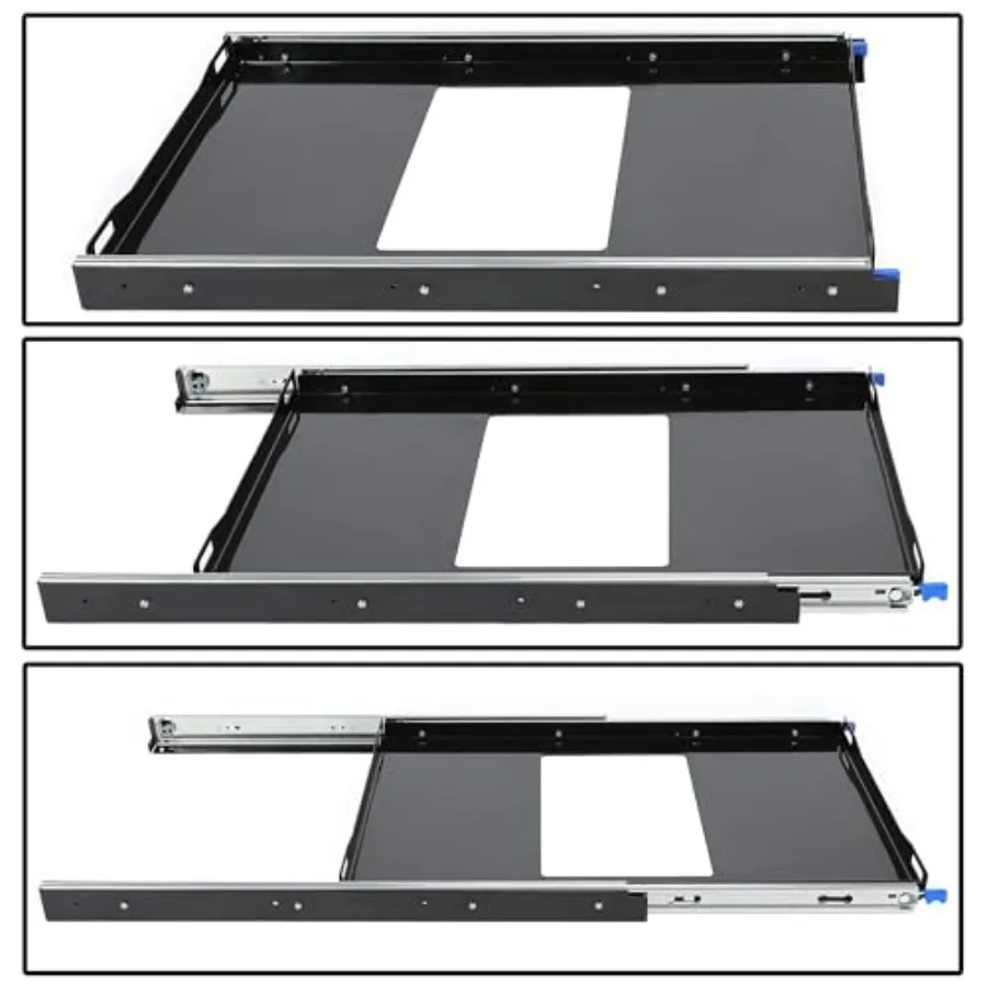 HECASA الثلاجة الشريحة الداخلية 29.3x18.7 في السكك الحديدية المحمولة رسم صينية المنزلق ل RV بيك اب SUV فان مقطورة الثلاجة الفريزر كول