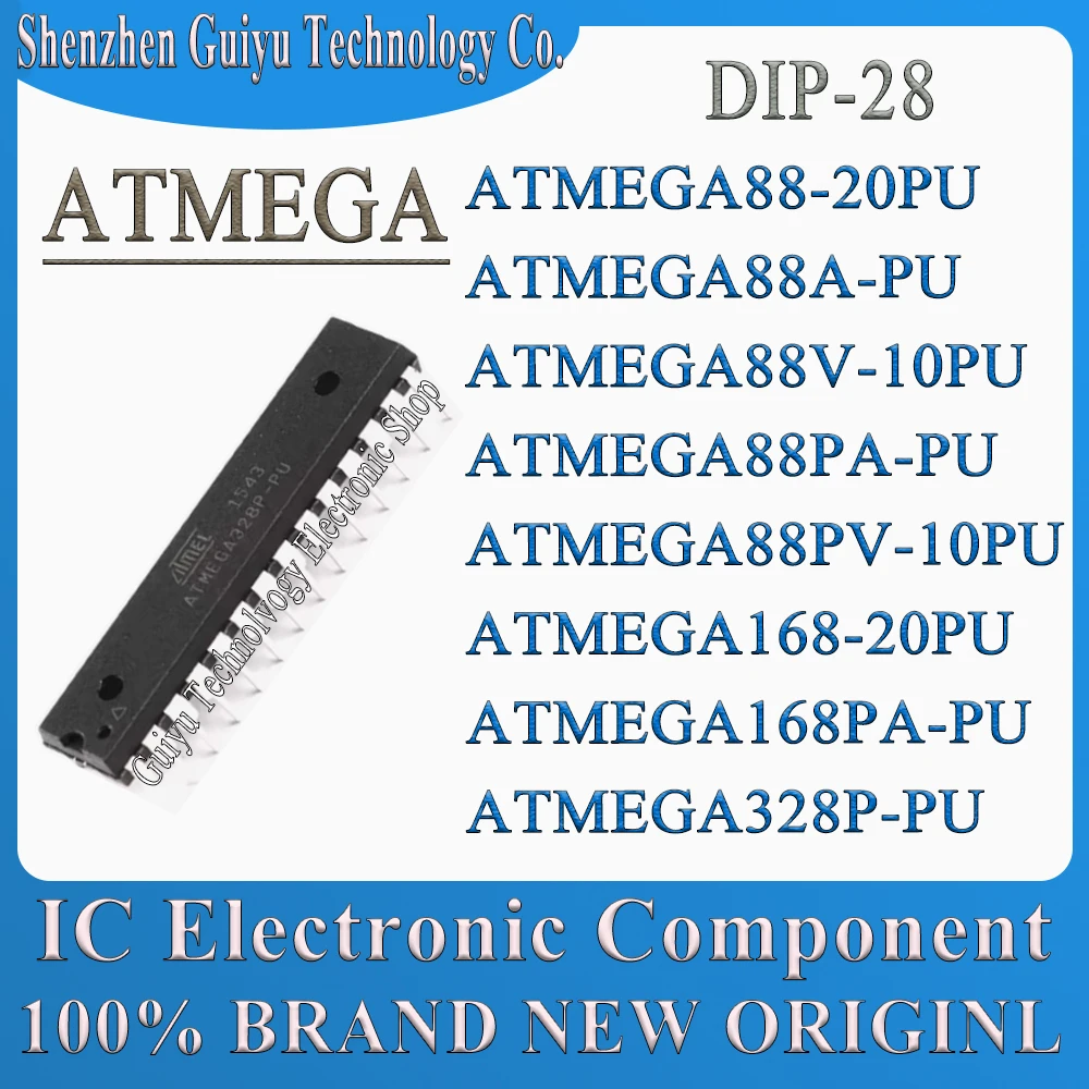 ATMEGA88-20PU ATMEGA88A-PU ATMEGA88V-10PU ATMEGA88PA-PU ATMEGA88PV-10PU ATMEGA168-20PU ATMEGA168PA-PU ATMEGA328P-PU DIP-28 IC