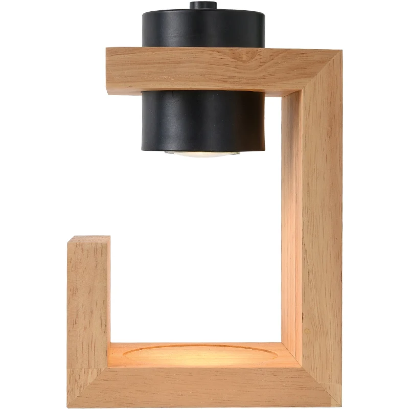 Imagem -06 - Nordic Wood Timing Candle Warmer Lamp Iluminação Interior Lights Aromaterapia Mesa de Cera Quarto Fusão 110v 230v