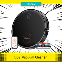 Ultenic D6S Gyro Robot Vacuum Cleaner, 3-in-1 Sweep Vacuum Mop, 3000 Suction, 4 Cleaning Modes, 2600mAh Battery,120min Run Time