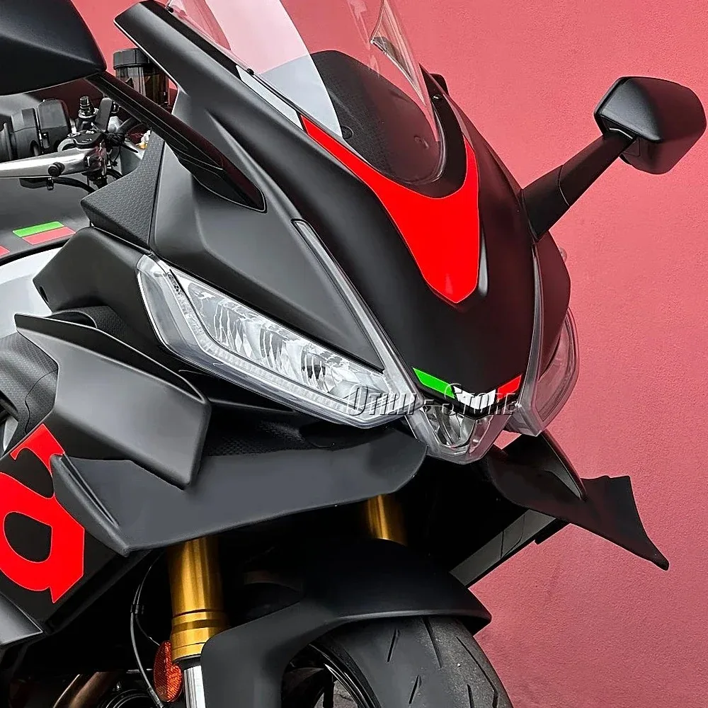 Motorcycle 5 Colors Winglet Aerodynamic Wing Kit Spoiler Accessories For Aprilia RS660 RS 660 rs660 With LOGO