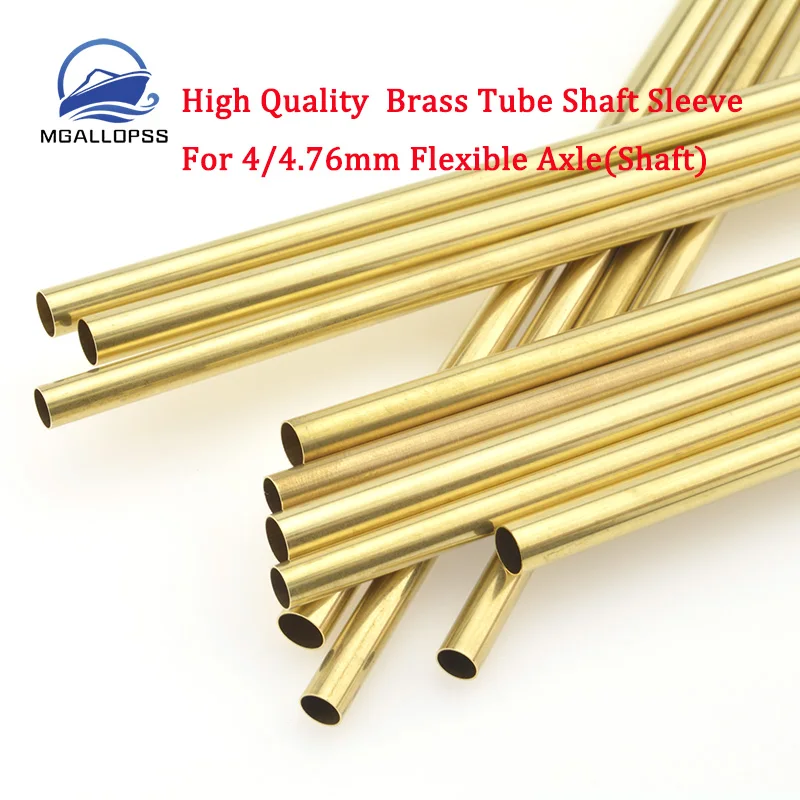 High Quality 4/4.76mm Brass Tube Shaft Sleeve for 4/4.76mm 3/16'' Flexible Shaft Flex Cable Alxe RC Boat 1pc