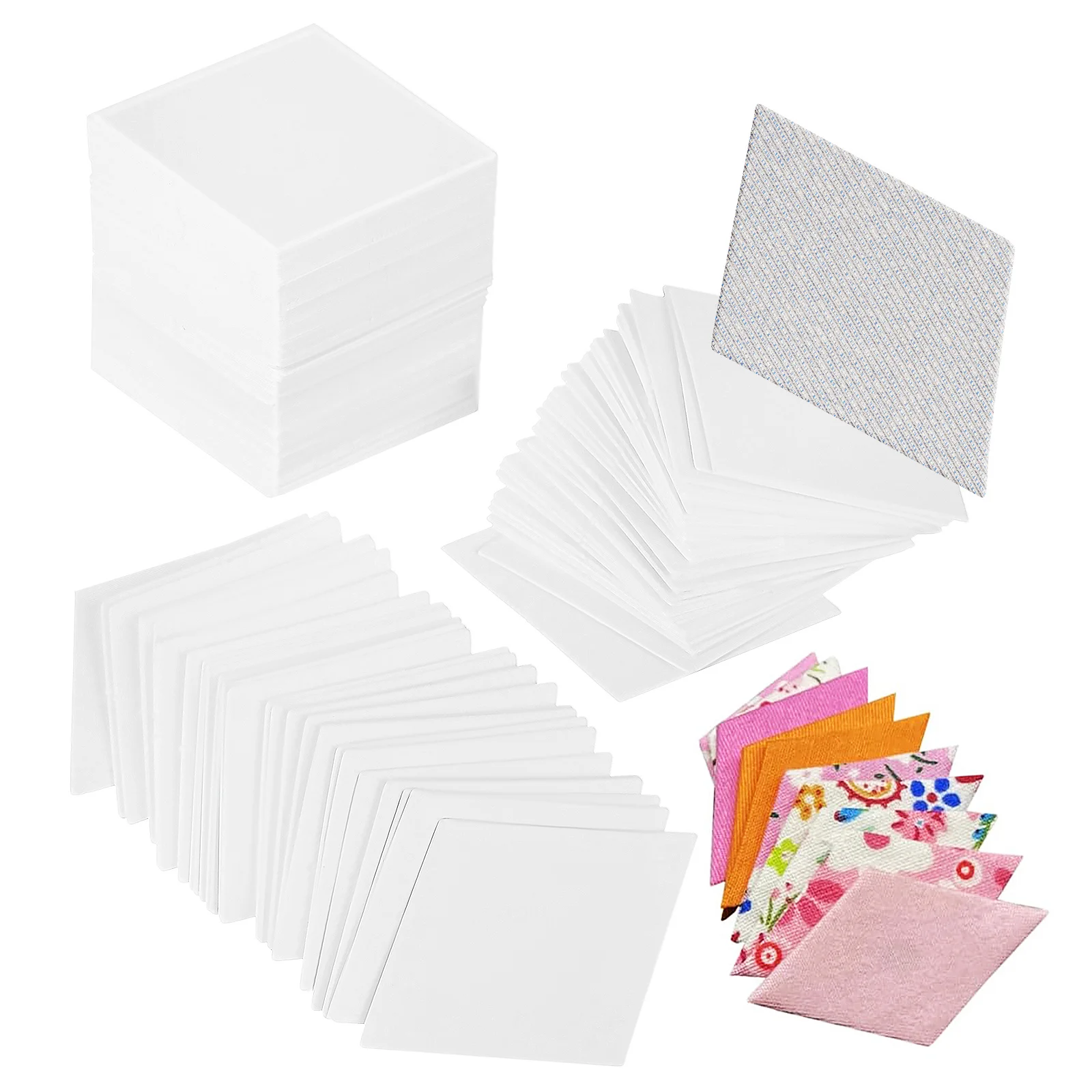 

300 Pcs Patchwork Paper Template Quilting Piercing Papers Piecing Templates Cardboard Supplies