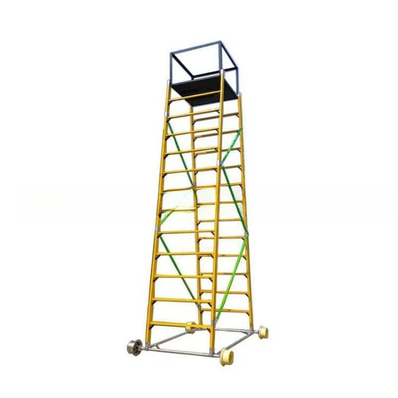 

Supply of assembled railway maintenance insulated ladder catenary folding ladder car light anti-skid insulated ladder car