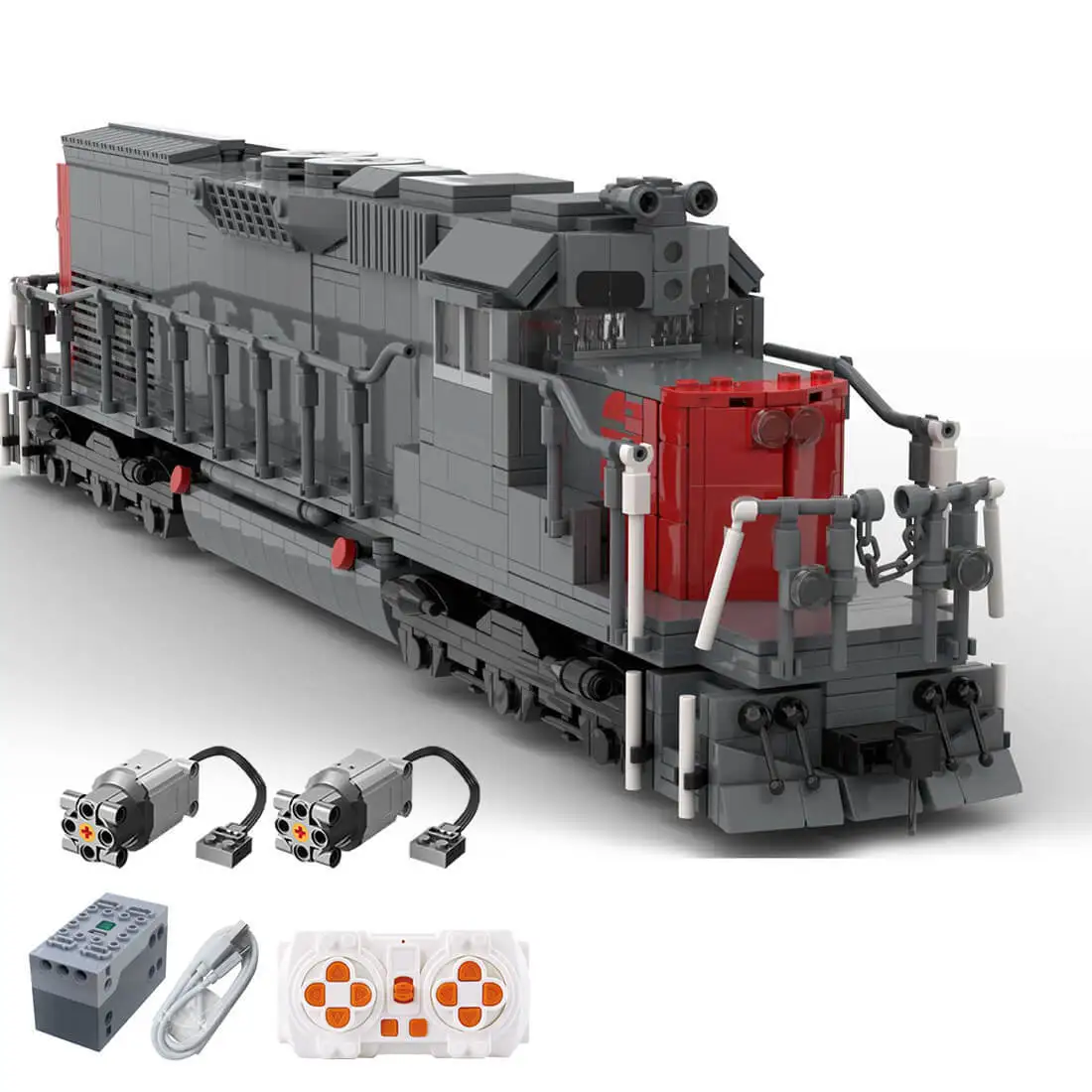 

Изготовленный на заказ MOC-112383 Southern Pacific SD40T-2 (1918 деталей/динамическая версия)