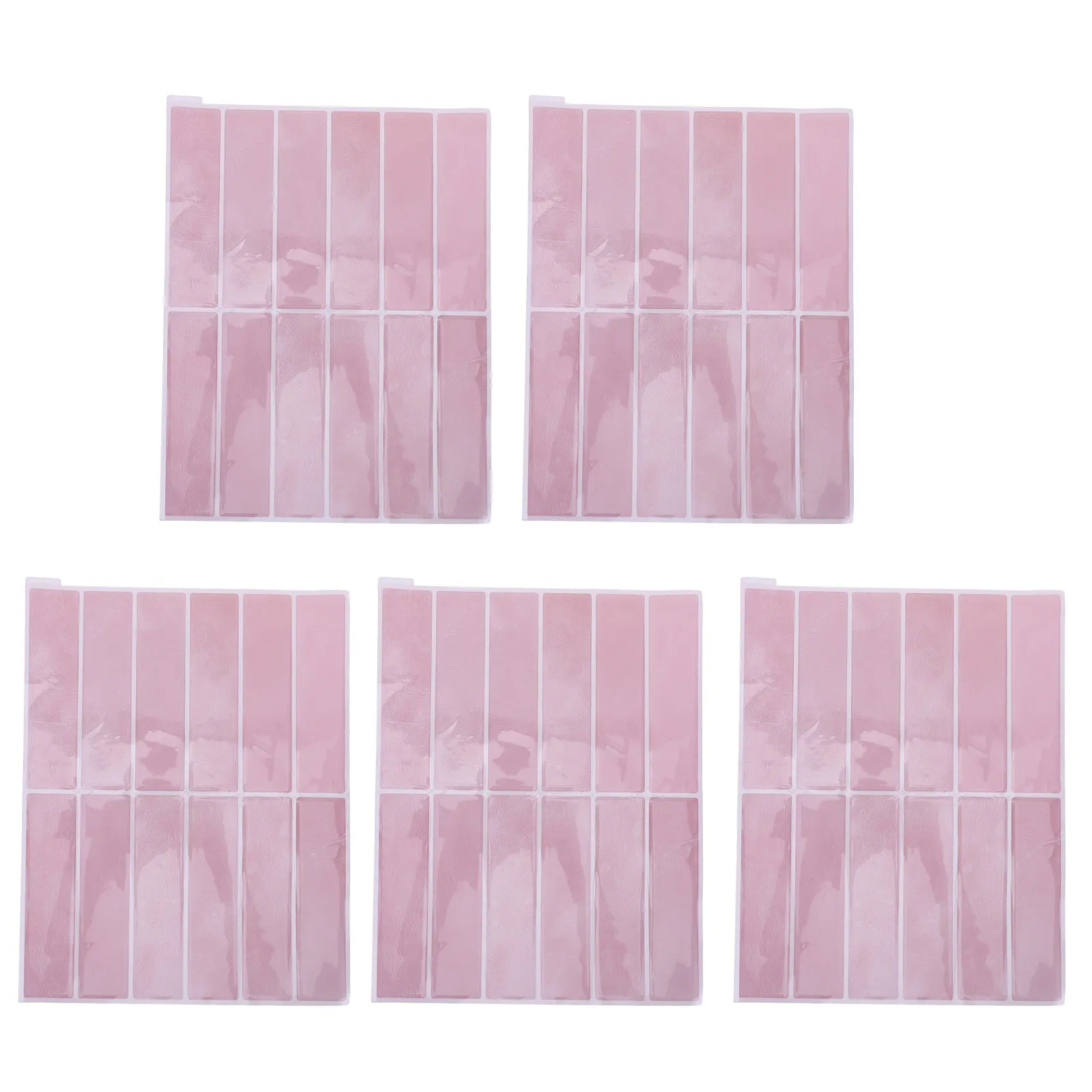 5pcs PET Self-Adhesive Epoxy Tile Sticker for Counter Peel and Stick Backsplash Waterproof Wall stickers Removable Mural Sticker