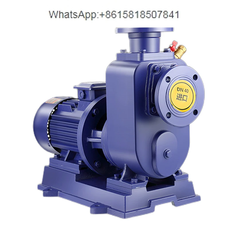 Industrial self-priming pump 380V horizontal pipeline centrifugal pump pumping stainless steel agricultural large flow pump