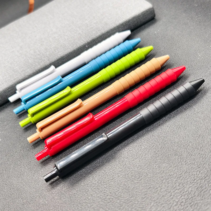 100Pcs Customized Plastic Ballpoint Pens Office School Advertising Pen Custom Logo Text Engraving Laser Writing Engraving Pens