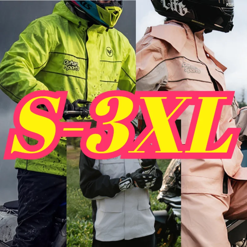 duhan-two-piece-rain-suit-men-women-single-rider-raincoat-heavy-stormproof-rainwear-for-motorcycle-electric-scooter-touring