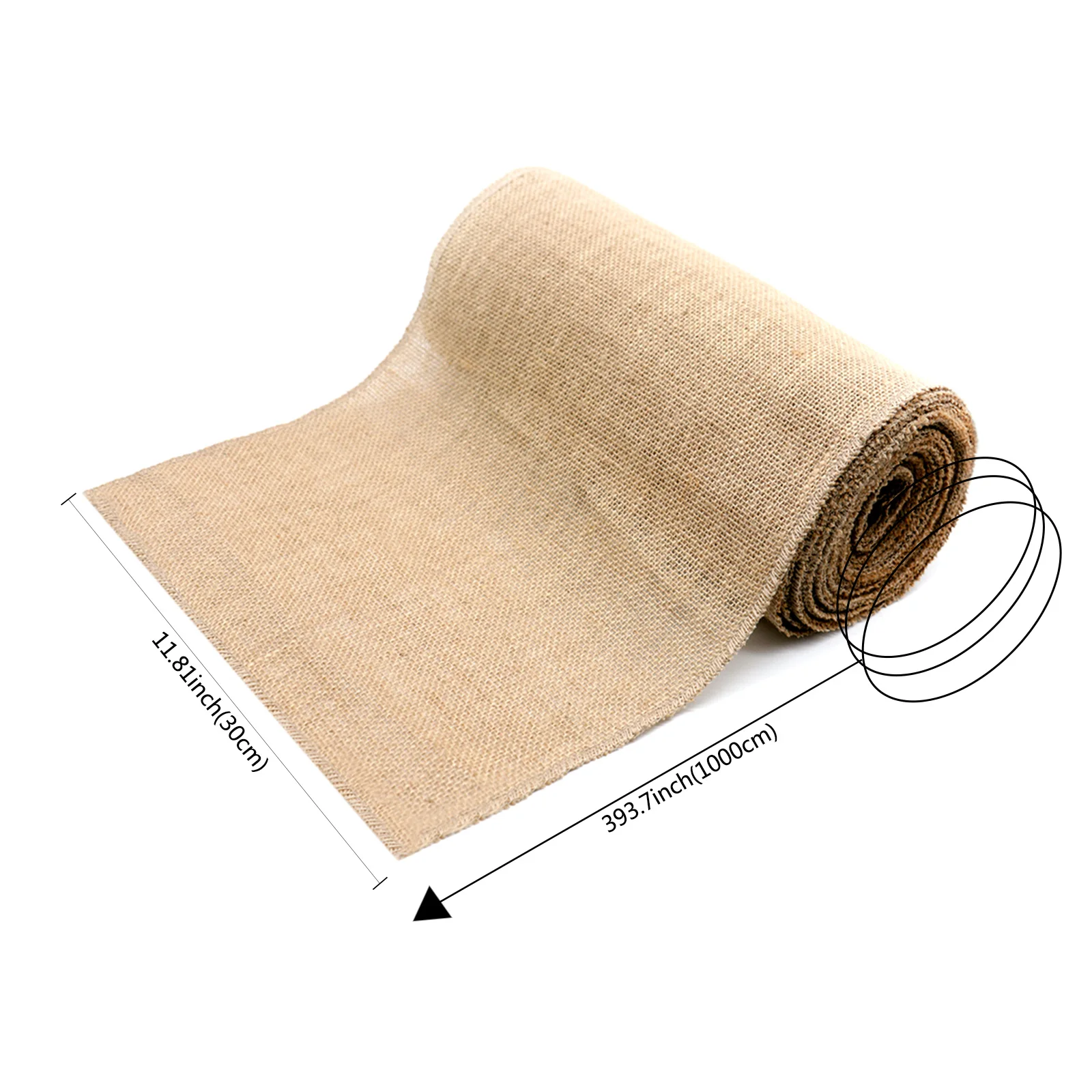 1pcs 30CM*10M Rustic country Wedding Party Decorations Table Runner Burlap Natural Jute Linen for Table Decor Home Table Cloth