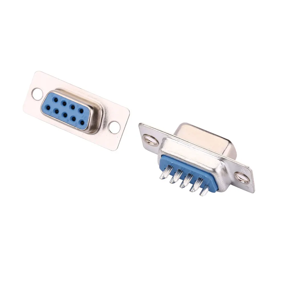 5PCS D-SUB 9 15 25 37 Pin Male Female Solder Type Connector DIP Straight Mount Serial Port Adapter 2 Rows DB9 DB15 DB25 DB37