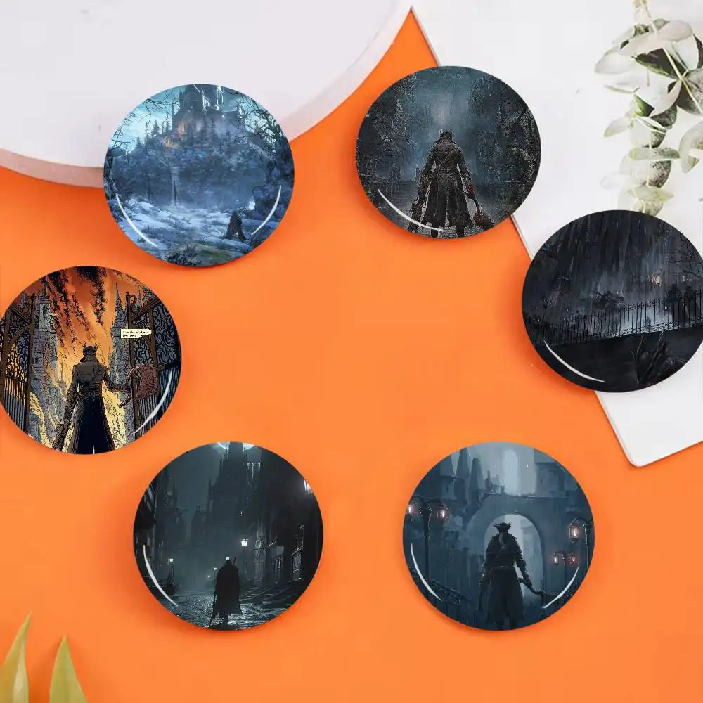 Bloodborne Game Badges 25 32 44 58 75 mm Round Cosplay Pin Bag Decor Fans Collect Friends Gifts Brooch Souv