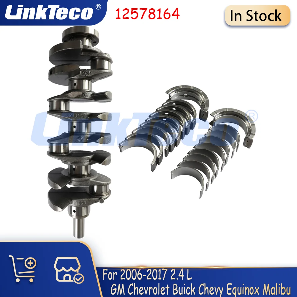 Peças de motor virabrequim rolamento da biela principal caber 2.4 l gás para chevy equinox malibu gm chevrolet gmc buick eotec 2.4l dohc