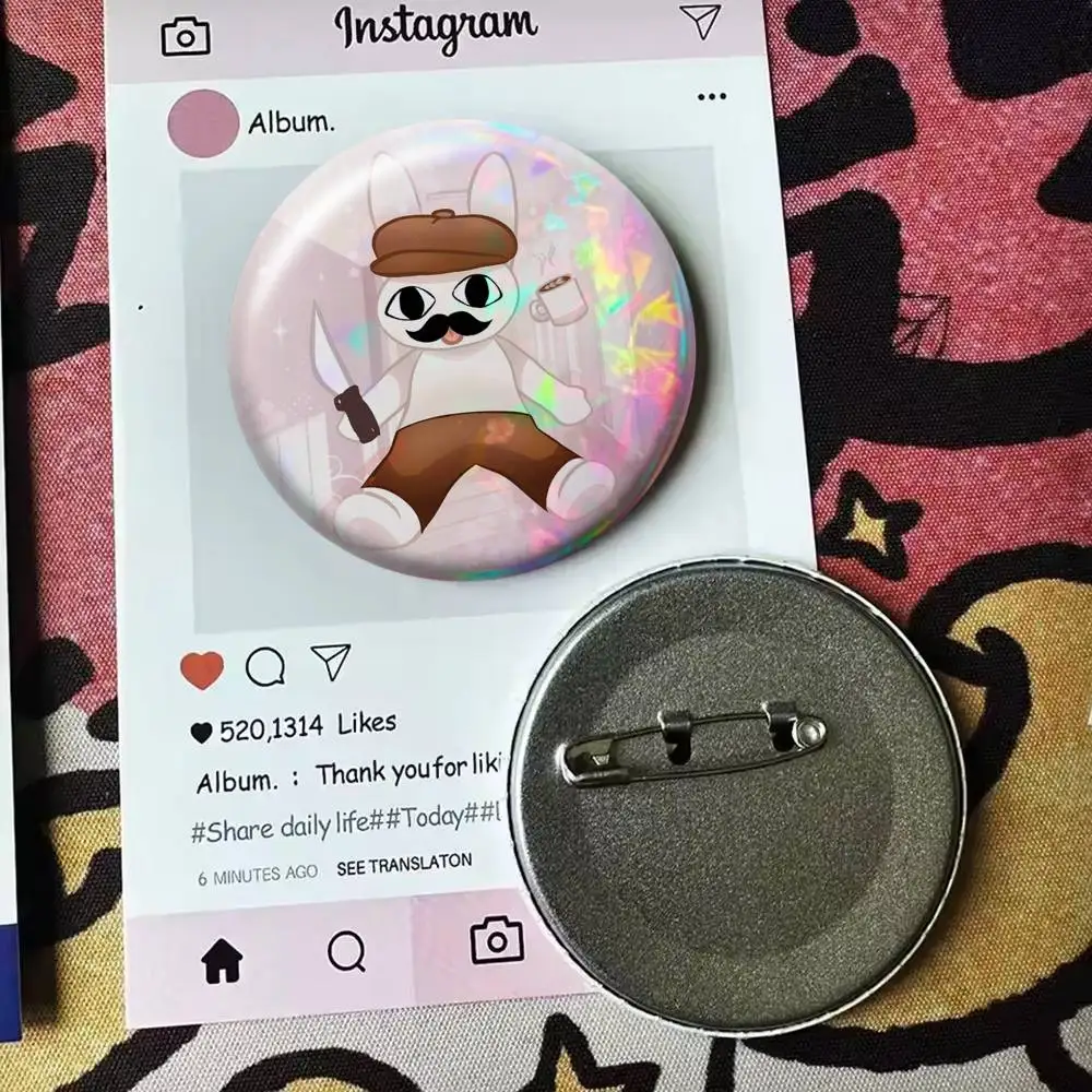 Game Animal Hospital B-Barney Badge 25 32 44 58 75 mm Round Fans Collect Friends Gifts Brooch Souvenir