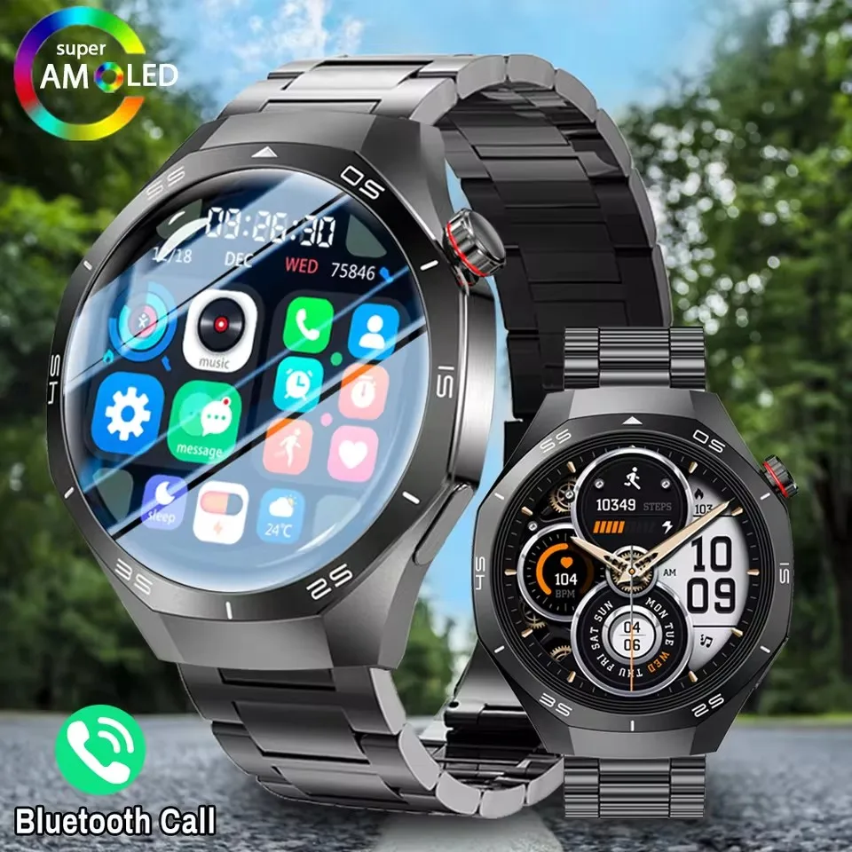 

For Smart Watch 5 PRO Original New Amoled SmartWatch GPS Waterproof Sport Outdoor SmartBracelet BT Phone CAll Answer/Reject