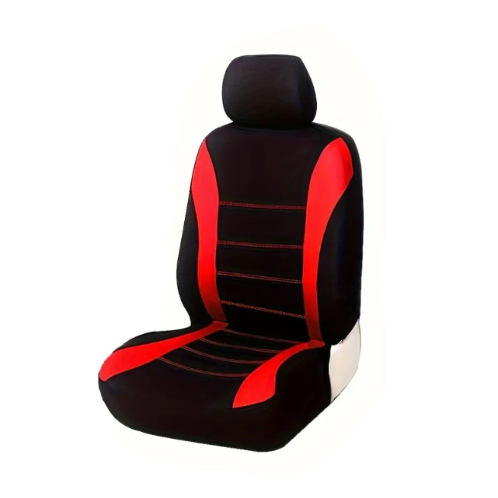 Fabric Material Car Seat Covers Waist Line Design Universal Size Seat Cushions Stitching Design Five-Seater Fit Seat Protectors
