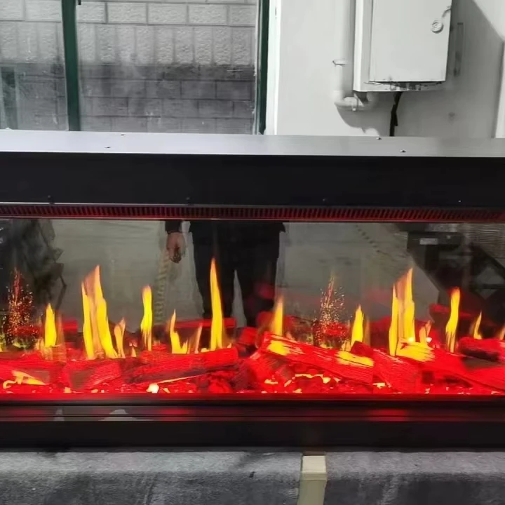 

Новая 3D электрическая встраиваемая топка для камина с трехсторонним ЖК-дисплеем, имитацией звуков пламени, встроенным металлическим корпусом, регулируемая, для дома и отелей