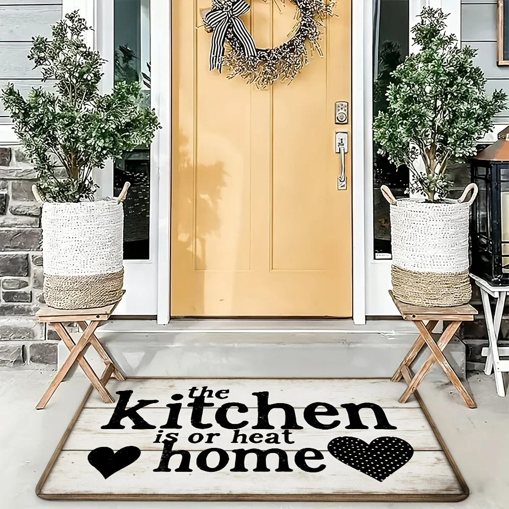 Rustic Farmhouse Kitchen Doormat Entrance Mat Home Decor Cute Funny Kitchen Quote Mat 40x60cm Indoor Outdoor Storage Rug