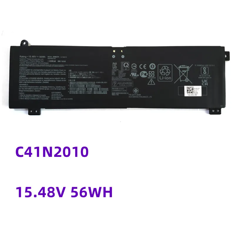 

C41N2010 15.48V 56WH Laptop Battery For ASUS ROG Strix G15 G513IC G513IE G513IH G513QC G513QE ROG Strix G17 G713QE G713QE-HX008T