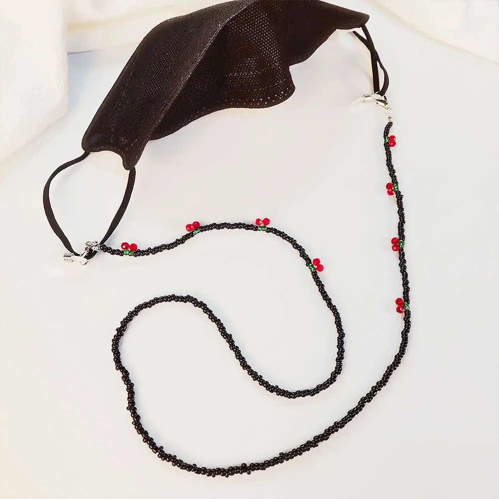 Fashion Acrylic Beaded  Eyewear Holder Strap Beaded Cherry Glasses Chain Holder Sunglasses Lanyard