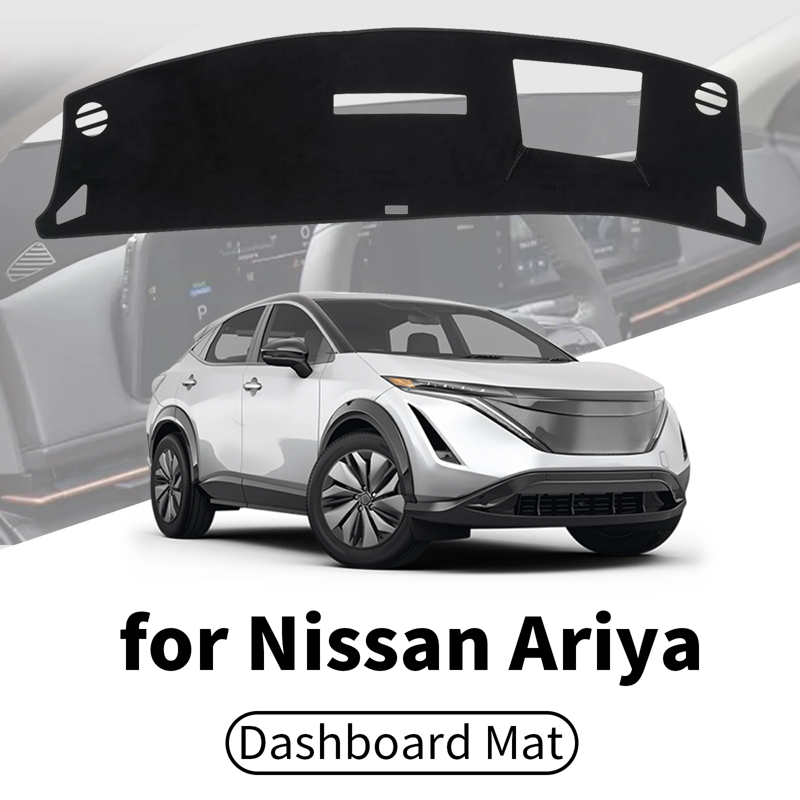 for Nissan Ariya 2025 2024 2023 2022 Car Dashboard Cover Dashmat Sunshade Anti‑UV Anti‑Glare Dash Mat Interior Accessories