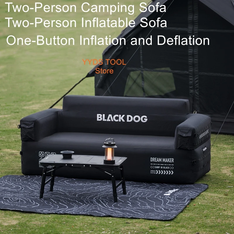 Outdoor Two-Person Automatic Inflatable Sofa, Portable Camping Tent, Air Mattress, Inflatable Bed, Lounge Chair