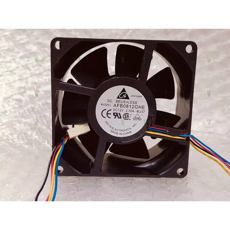 

H 1 шт. для вентилятора Delta AFB0812GHE DC12V 2.00A 8038 8 см 4-проводной охлаждающий вентилятор