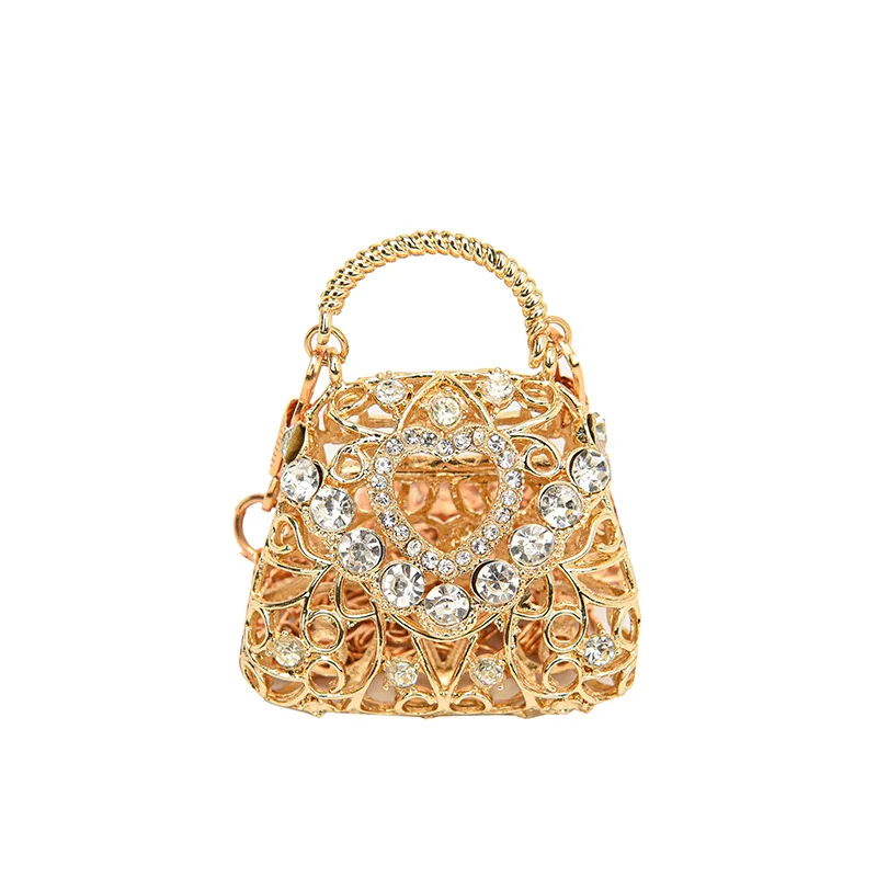 

25SpringSummer Mini Chain Crossbody Bag, Convertible Evening Gala Clutch with Detachable Strap, Sleek Minimalist Purse for Women