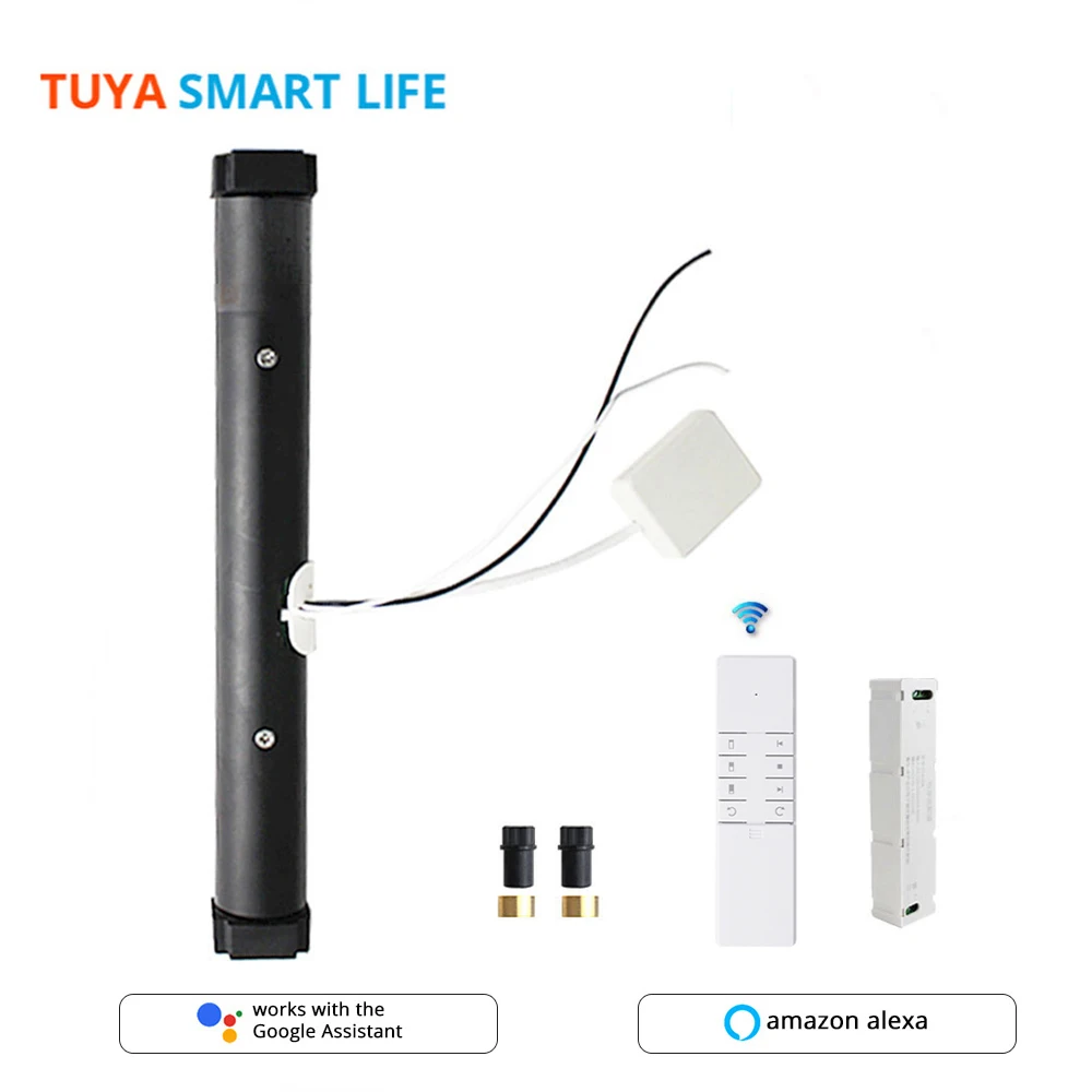 Tuya WiFi Electric Blind Motor For Aluminum Blinds Roman Shade Honeycomb Curtains Alexa Google Home Remote Control Engine Motor