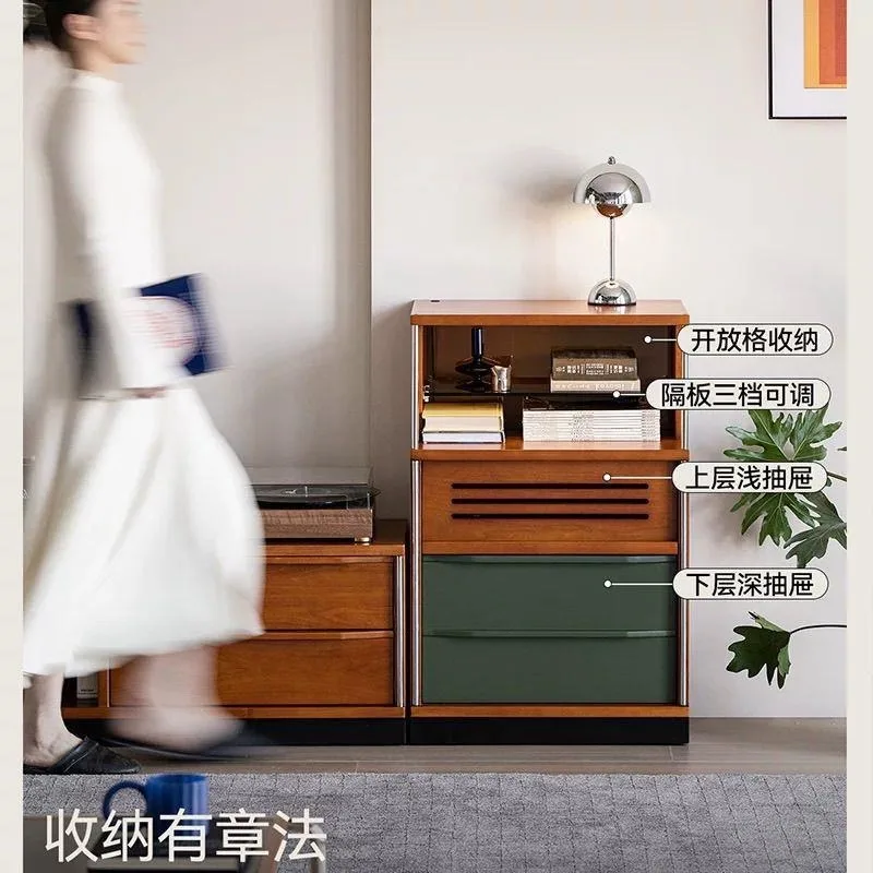 Vintage Wooden TV Stand Sideboard Buffet Cabinet for Living Room Wall Mounted Storage Drawer Sofa Console