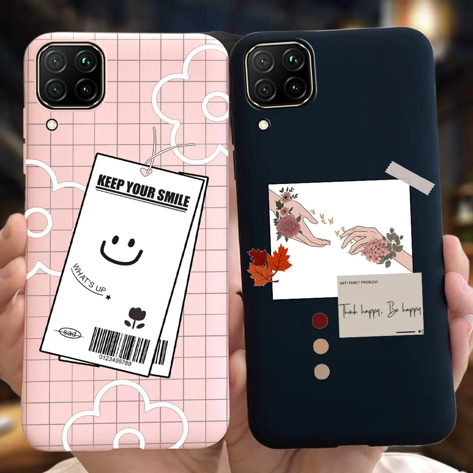 For Huawei P40 Lite P40Lite 4G Case JNY-L21B JNY-L22A Cute Cartoon Cow Soft TPU Phone Cover For Huawei P40 Lite E P 40 Lite Capa