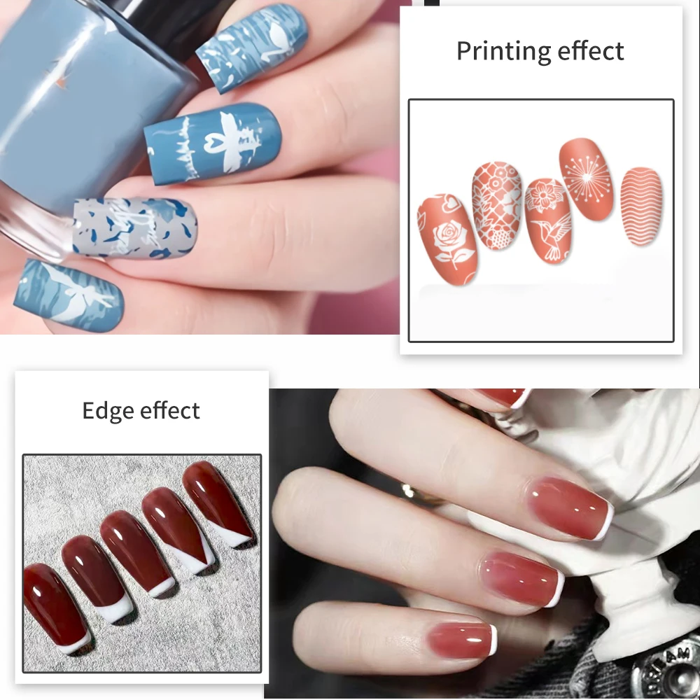 Juego de sellos de silicona de gelatina, Mini estampador de uñas con raspador, herramientas de manicura, estampado DIY, accesorios para uñas para el hogar