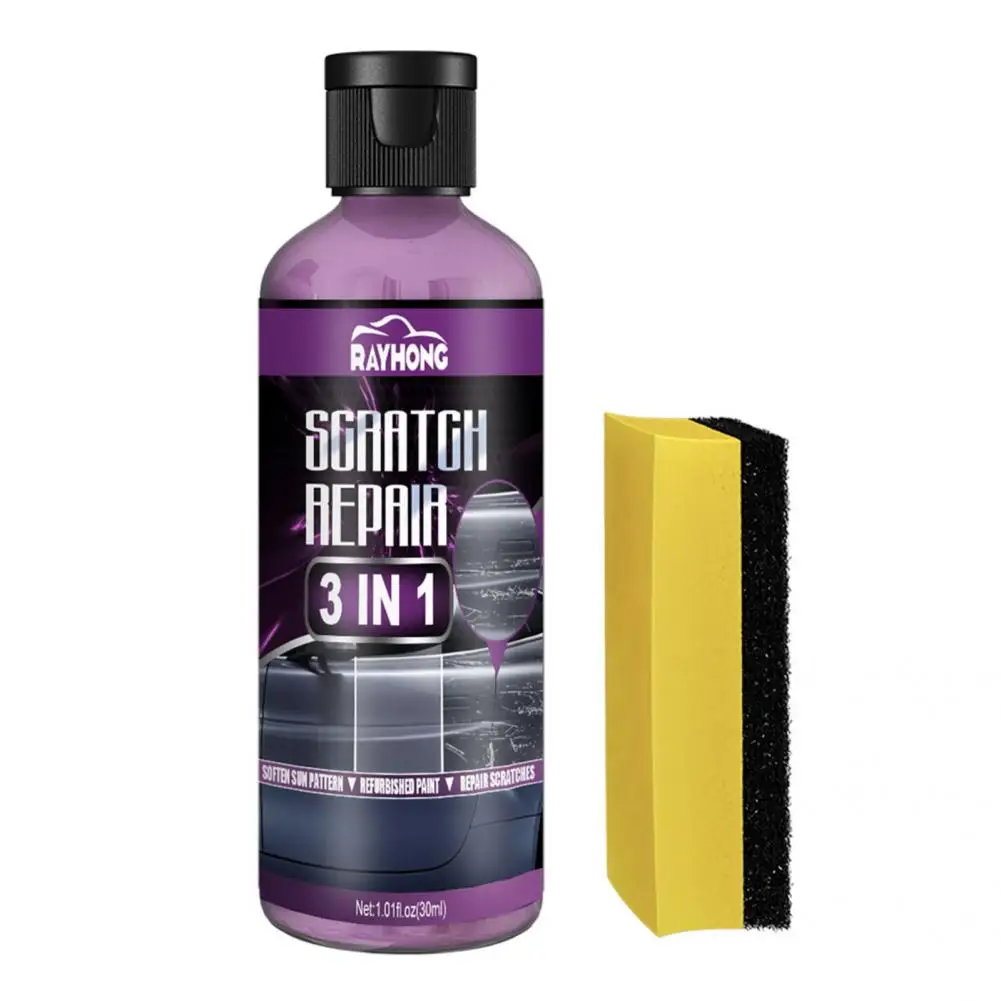 Eficiente hidrofóbico brilhante superfície polimento cera, Paint Scratch Repair removedor, não-recolhendo arranhões Repair Agent para carro