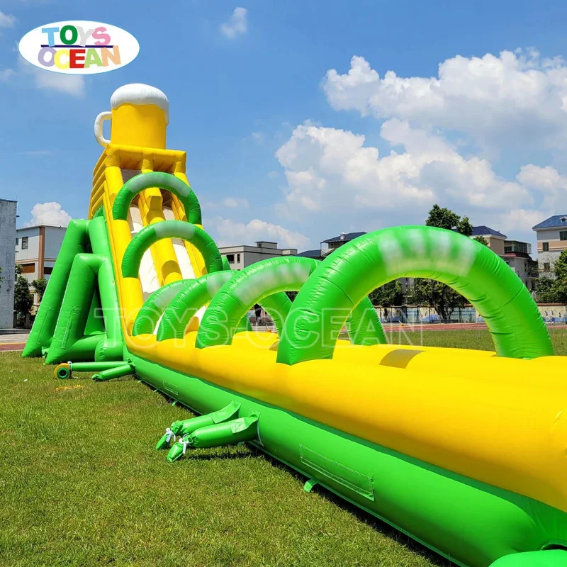 Customized Outdoor Large Commercial Inflatable Water Slide with Pool Suitable for Adults and Teenagers