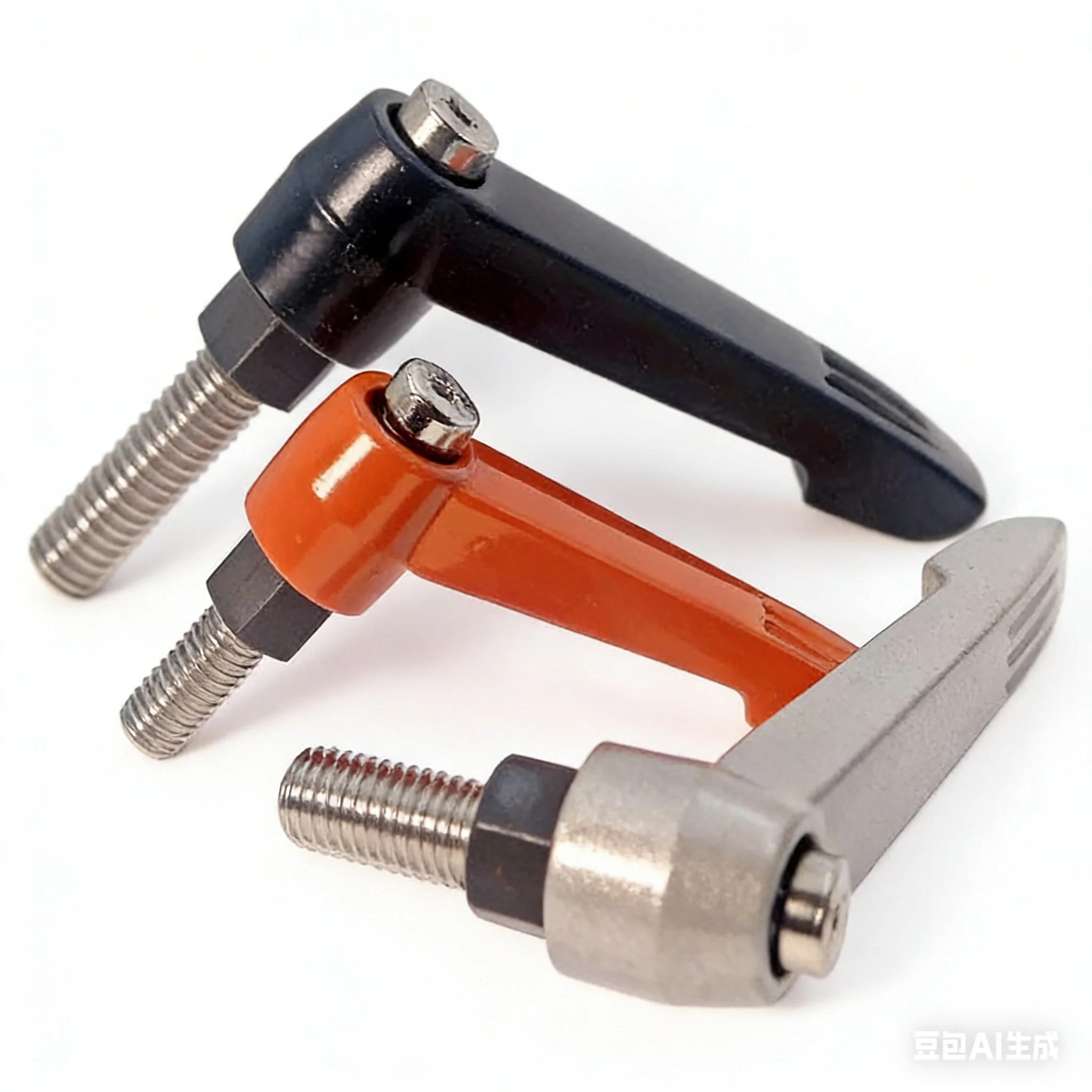 Stainless Steel 304 External Thread Adjustable Handle  Thread Metal Knob Machinery Tools Diameter M4-M16 Length 10-100mm