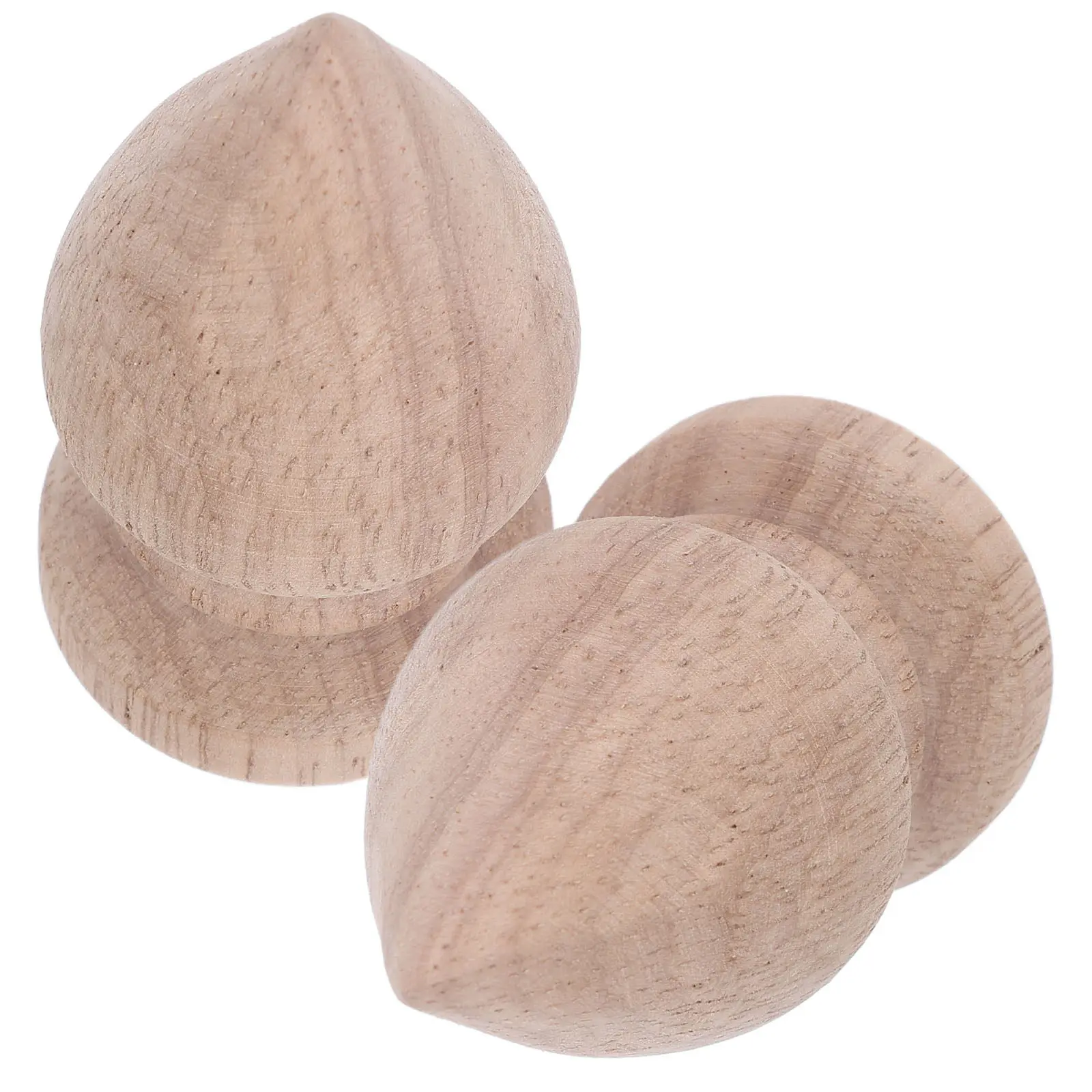 2Pcs Natural Wood Decorative Round Finials Universal Fit Post Caps for Staircase Balusters Bed Posts Handrail Upgrade