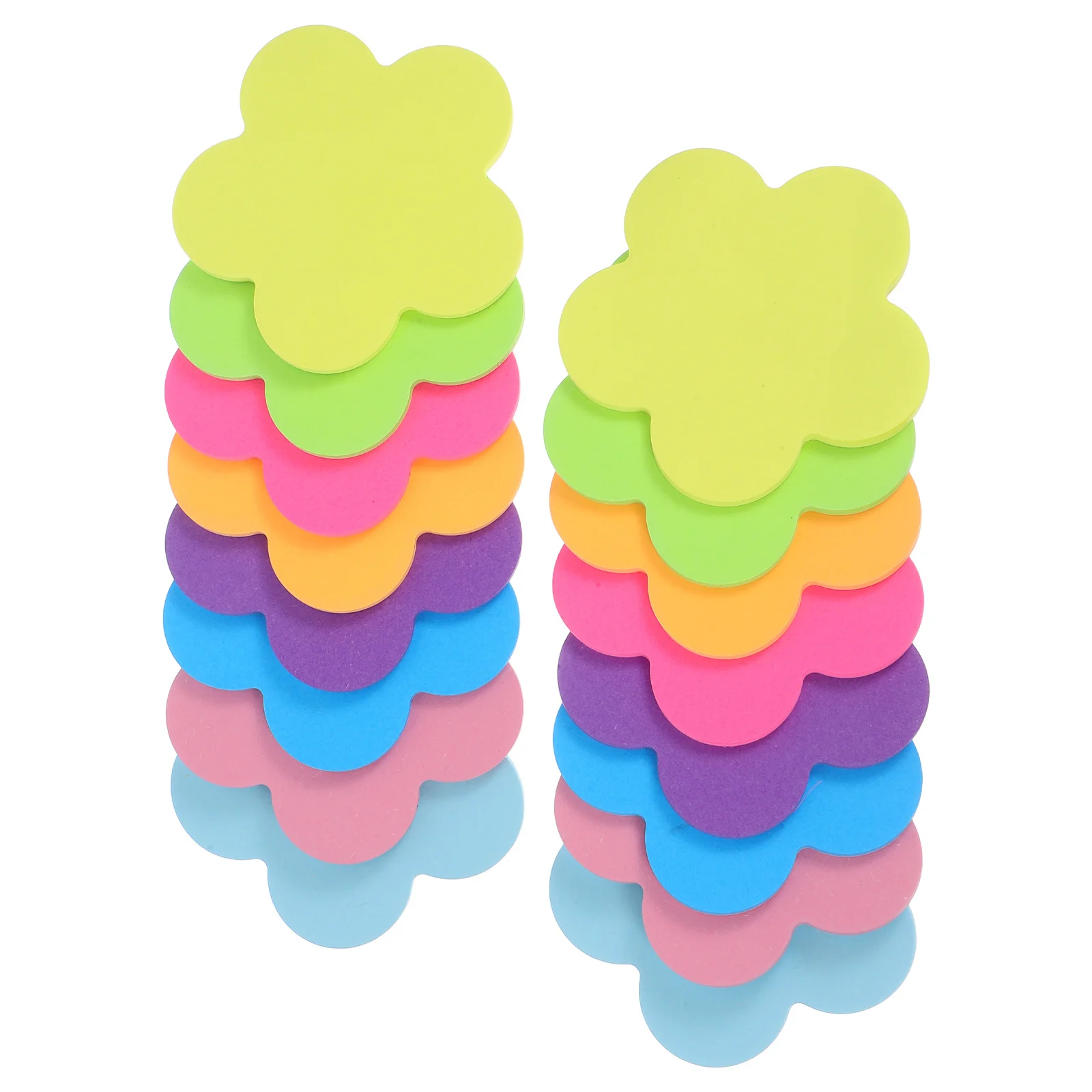 

16Pcs Plum Blossom Vibrant Colorful Adhesive Memo Pads for Office School Home Pagemarkers Book Tabs