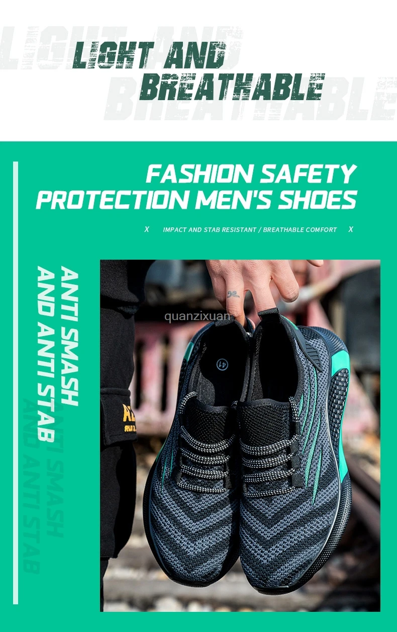 Männer Arbeit Sicherheits Schuhe Anti-punktion Arbeits Turnschuhe Männlichen Unzerstörbar Arbeit Schuhe Männer Stiefel Leichte Männer Schuhe Sicherheit Stiefel – Detail 7